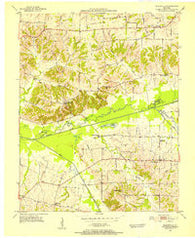 Blandville Kentucky Historical topographic map, 1:24000 scale, 7.5 X 7.5 Minute, Year 1951