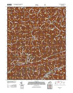 Bledsoe Kentucky Historical topographic map, 1:24000 scale, 7.5 X 7.5 Minute, Year 2011