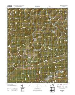 Bledsoe Kentucky Historical topographic map, 1:24000 scale, 7.5 X 7.5 Minute, Year 2013
