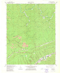 Bledsoe Kentucky Historical topographic map, 1:24000 scale, 7.5 X 7.5 Minute, Year 1980