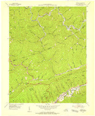 Bledsoe Kentucky Historical topographic map, 1:24000 scale, 7.5 X 7.5 Minute, Year 1954