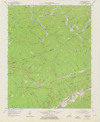 Bledsoe Kentucky Historical topographic map, 1:24000 scale, 7.5 X 7.5 Minute, Year 1954