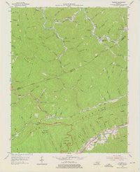 Bledsoe Kentucky Historical topographic map, 1:24000 scale, 7.5 X 7.5 Minute, Year 1954