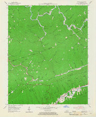 Bledsoe Kentucky Historical topographic map, 1:24000 scale, 7.5 X 7.5 Minute, Year 1954