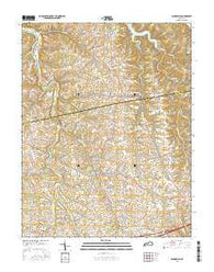 Bloomfield Kentucky Current topographic map, 1:24000 scale, 7.5 X 7.5 Minute, Year 2016