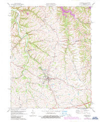 Bloomfield Kentucky Historical topographic map, 1:24000 scale, 7.5 X 7.5 Minute, Year 1972