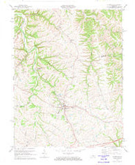 Bloomfield Kentucky Historical topographic map, 1:24000 scale, 7.5 X 7.5 Minute, Year 1972