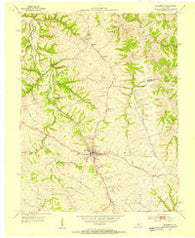 Bloomfield Kentucky Historical topographic map, 1:24000 scale, 7.5 X 7.5 Minute, Year 1953