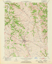 Bloomfield Kentucky Historical topographic map, 1:24000 scale, 7.5 X 7.5 Minute, Year 1953