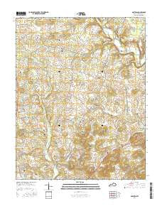 Bobtown Kentucky Current topographic map, 1:24000 scale, 7.5 X 7.5 Minute, Year 2016