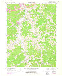 Boltsfork Kentucky Historical topographic map, 1:24000 scale, 7.5 X 7.5 Minute, Year 1971