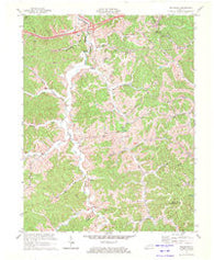 Boltsfork Kentucky Historical topographic map, 1:24000 scale, 7.5 X 7.5 Minute, Year 1971