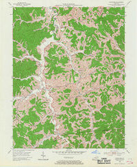 Boltsfork Kentucky Historical topographic map, 1:24000 scale, 7.5 X 7.5 Minute, Year 1953