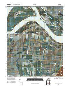 Bondurant Kentucky Historical topographic map, 1:24000 scale, 7.5 X 7.5 Minute, Year 2010