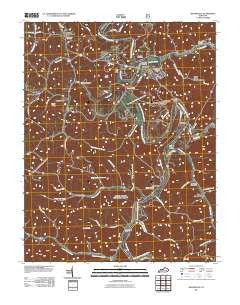 Booneville Kentucky Historical topographic map, 1:24000 scale, 7.5 X 7.5 Minute, Year 2011