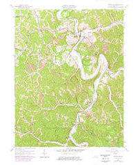 Booneville Kentucky Historical topographic map, 1:24000 scale, 7.5 X 7.5 Minute, Year 1961