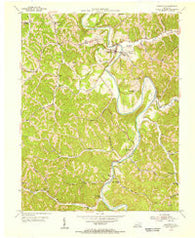 Booneville Kentucky Historical topographic map, 1:24000 scale, 7.5 X 7.5 Minute, Year 1953