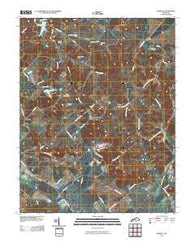 Bordley Kentucky Historical topographic map, 1:24000 scale, 7.5 X 7.5 Minute, Year 2010