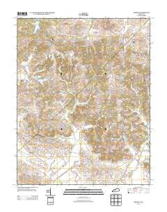 Bordley Kentucky Historical topographic map, 1:24000 scale, 7.5 X 7.5 Minute, Year 2013