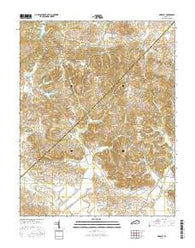 Bordley Kentucky Current topographic map, 1:24000 scale, 7.5 X 7.5 Minute, Year 2016