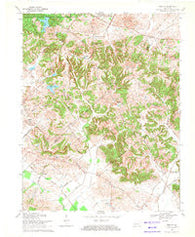 Bordley Kentucky Historical topographic map, 1:24000 scale, 7.5 X 7.5 Minute, Year 1969