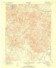 Bordley Kentucky Historical topographic map, 1:24000 scale, 7.5 X 7.5 Minute, Year 1951