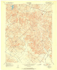 Bordley Kentucky Historical topographic map, 1:24000 scale, 7.5 X 7.5 Minute, Year 1951