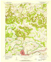 Bowling Green North Kentucky Historical topographic map, 1:24000 scale, 7.5 X 7.5 Minute, Year 1954
