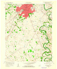 Bowling Green South Kentucky Historical topographic map, 1:24000 scale, 7.5 X 7.5 Minute, Year 1959
