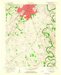 Bowling Green South Kentucky Historical topographic map, 1:24000 scale, 7.5 X 7.5 Minute, Year 1959