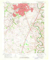 Bowling Green South Kentucky Historical topographic map, 1:24000 scale, 7.5 X 7.5 Minute, Year 1968