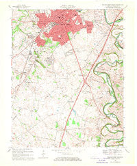 Bowling Green South Kentucky Historical topographic map, 1:24000 scale, 7.5 X 7.5 Minute, Year 1968