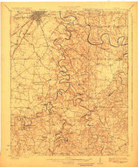 Bowling Green Kentucky Historical topographic map, 1:62500 scale, 15 X 15 Minute, Year 1923