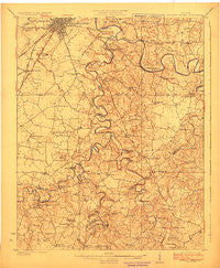 Bowling Green Kentucky Historical topographic map, 1:62500 scale, 15 X 15 Minute, Year 1923