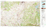 Bowling Green Kentucky Historical topographic map, 1:100000 scale, 30 X 60 Minute, Year 1985