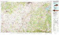 Bowling Green Kentucky Historical topographic map, 1:100000 scale, 30 X 60 Minute, Year 1985