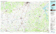 Bowling Green Kentucky Historical topographic map, 1:100000 scale, 30 X 60 Minute, Year 1985