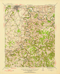 Bowling Green Kentucky Historical topographic map, 1:62500 scale, 15 X 15 Minute, Year 1921