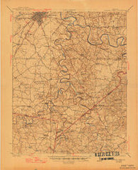 Bowling Green Kentucky Historical topographic map, 1:62500 scale, 15 X 15 Minute, Year 1923