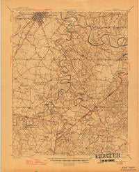 Bowling Green Kentucky Historical topographic map, 1:62500 scale, 15 X 15 Minute, Year 1923