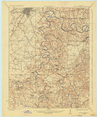 Bowling Green Kentucky Historical topographic map, 1:62500 scale, 15 X 15 Minute, Year 1923