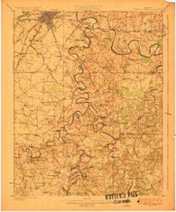 Bowling Green Kentucky Historical topographic map, 1:62500 scale, 15 X 15 Minute, Year 1923