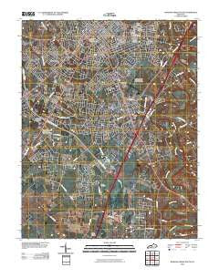 Bowling Green South Kentucky Historical topographic map, 1:24000 scale, 7.5 X 7.5 Minute, Year 2010