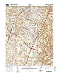Bowling Green South Kentucky Current topographic map, 1:24000 scale, 7.5 X 7.5 Minute, Year 2016