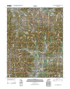Bradfordsville Kentucky Historical topographic map, 1:24000 scale, 7.5 X 7.5 Minute, Year 2013