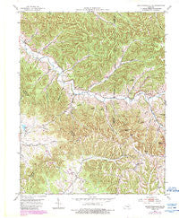 Bradfordsville NE Kentucky Historical topographic map, 1:24000 scale, 7.5 X 7.5 Minute, Year 1953