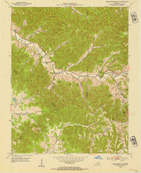 Bradfordsville NE Kentucky Historical topographic map, 1:24000 scale, 7.5 X 7.5 Minute, Year 1953