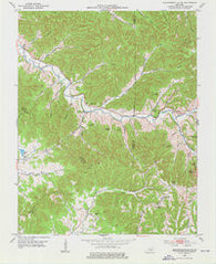 Bradfordsville Kentucky Historical topographic map, 1:24000 scale, 7.5 X 7.5 Minute, Year 1953