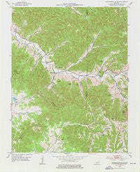 Bradfordsville Kentucky Historical topographic map, 1:24000 scale, 7.5 X 7.5 Minute, Year 1953