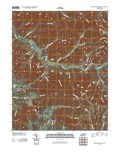 Bradfordsville NE Kentucky Historical topographic map, 1:24000 scale, 7.5 X 7.5 Minute, Year 2010